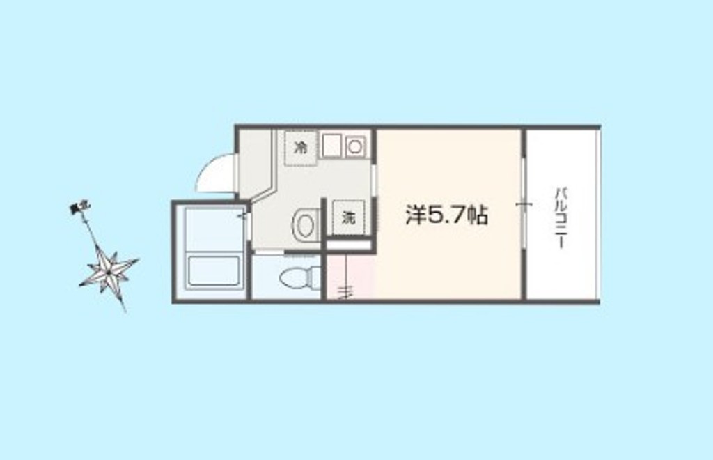 MELLAS相模原※初期費用分割後払いサービス利用可能物件の間取り