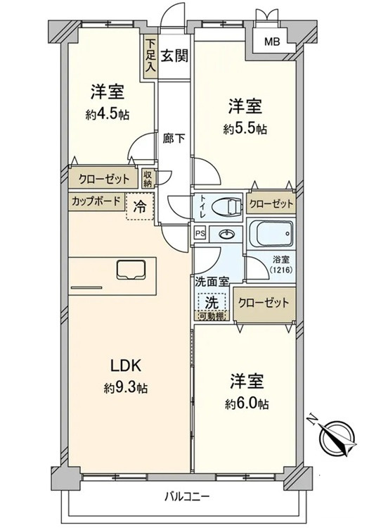 パークハイム古江西の間取り