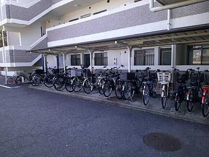 パークハイム古江西の駐輪場