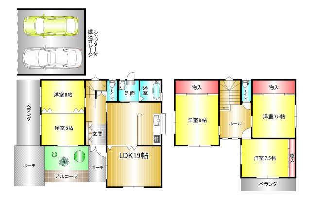 舞１丁目　中古戸建の間取り