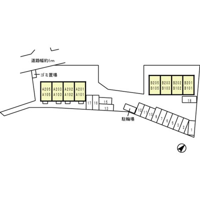 【区画図】 | セジュール藤井　A棟