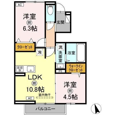【間取り】 | パークサイドヴィラⅢ