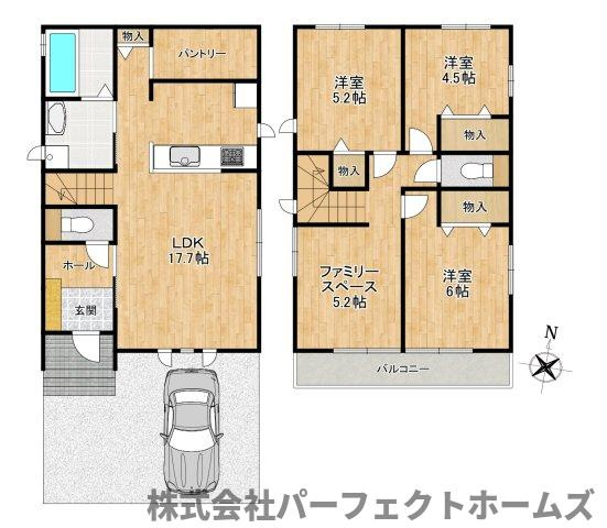 渚栄町新築戸建の間取り