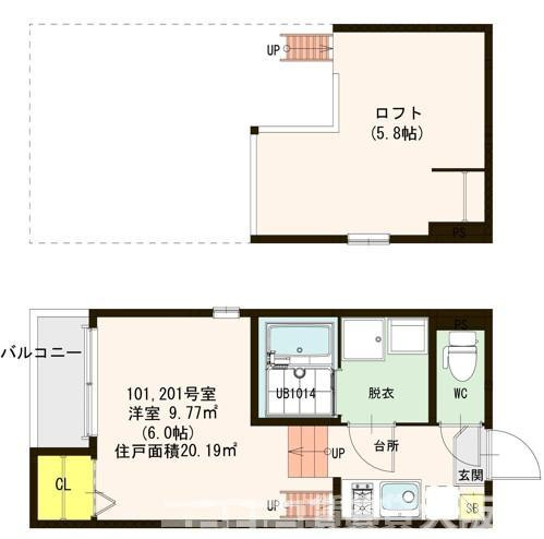 大阪市旭区高殿７丁目のアパートの間取り
