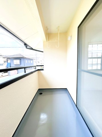 岡山市中区湊のバルコニー|広々としたバルコニーです