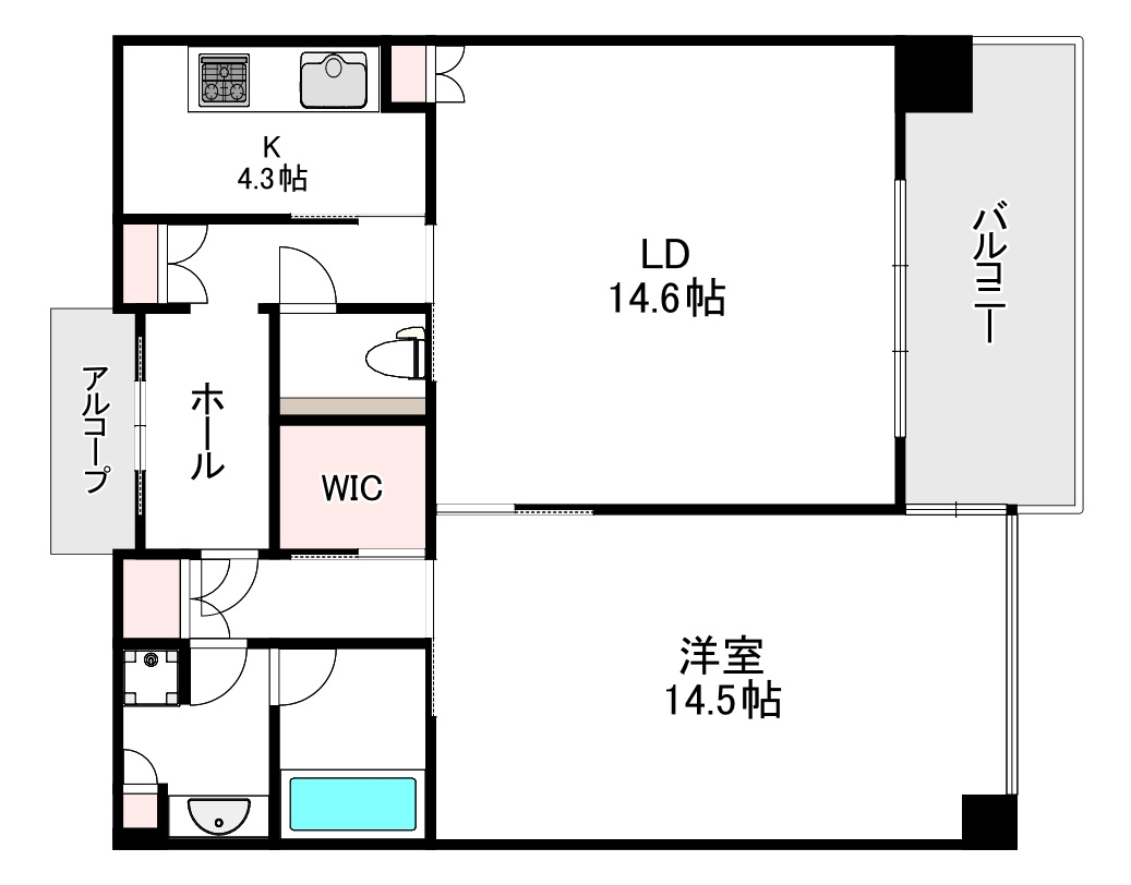 グラングリーン大阪 THE NORTH RESIDENCEの間取り