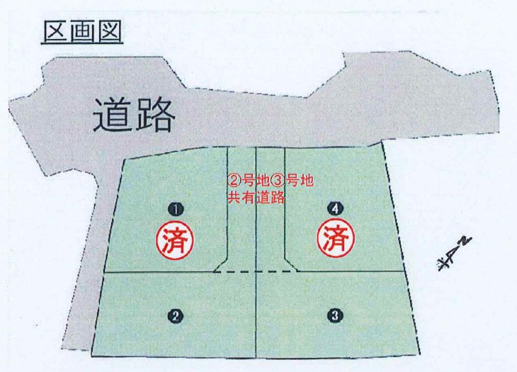 野洲市冨波甲　3号地　売土地の土地図