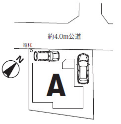 ファミリー層にぴったりの閑静な住宅街！の区画図|カースペース2台分