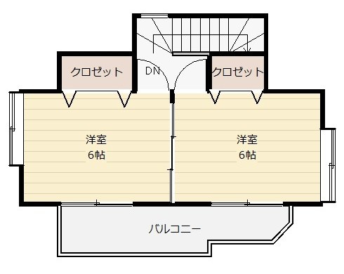 厚木市中荻野戸建の間取り|２階平面図