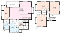 『～三方角立地の4LDK～』西八朔町中古戸建の画像
