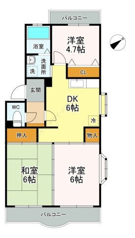 グランメールの間取り