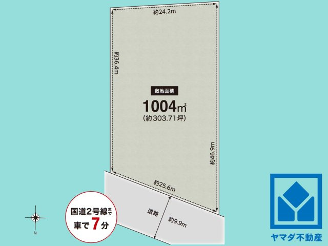 西宮市美作町　TypeAの土地図
