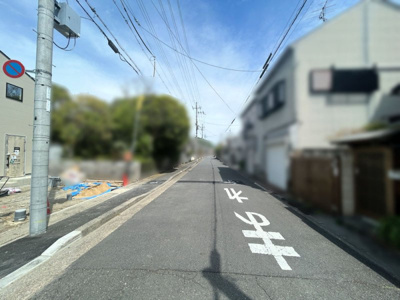 【前面道路含む現地写真】 | 一乗寺松原町　新築戸建て【2026年5月完成予定】