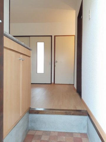 ブルーシティＢの玄関