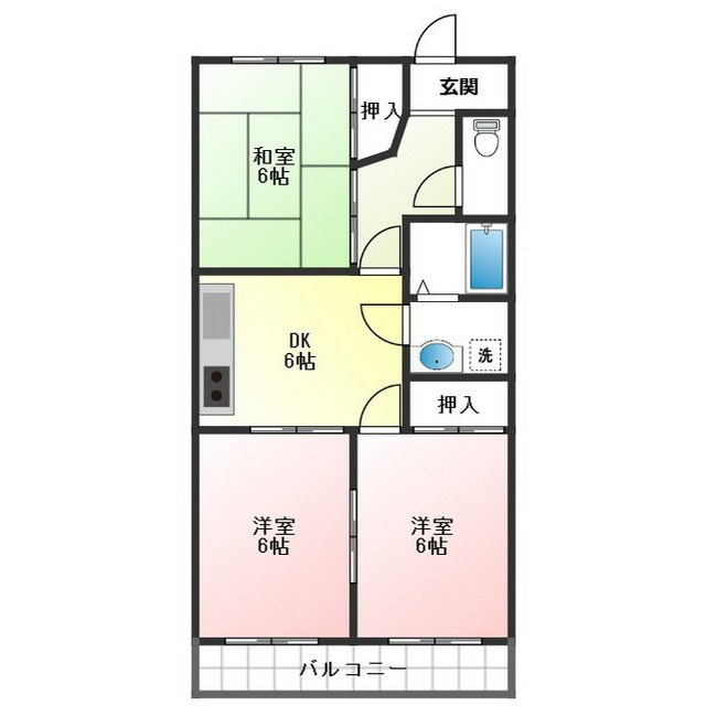 メゾン孝東の間取り