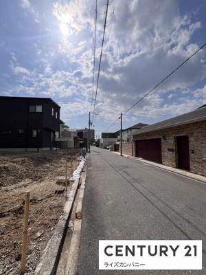 【前面道路含む現地写真】 | 堺市堺区霞ヶ丘町3丁　売土地