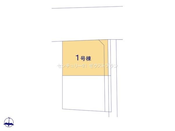 前橋市元総社町1期 1号棟の区画図|区画図