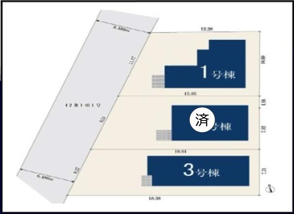 横浜市鶴見区梶山２丁目の新築一戸建の区画図|限定2棟の販売です！
お気軽にお問合せ下さい！
