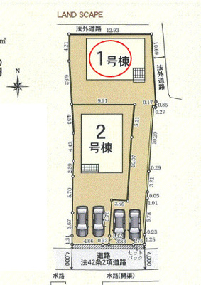 【区画図】 | クレイドルガーデン奈良市東九条町第２１ | 区画図