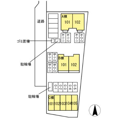 【区画図】 | コンフォレスト白壁　A