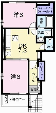 フェリア糸井Ｅの間取り
