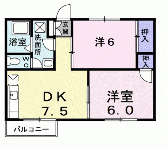 ファミールコーポの間取り