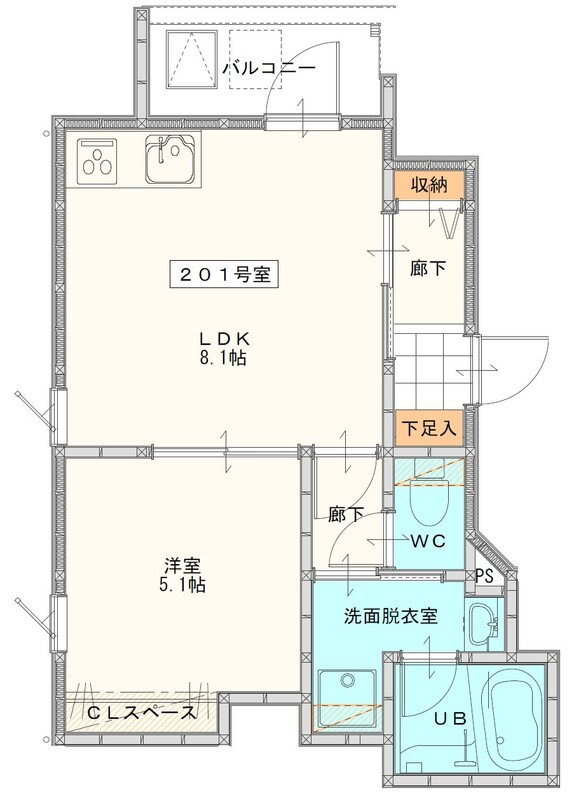 La Kasa野中町【キャッシュバック対象物件】の間取り