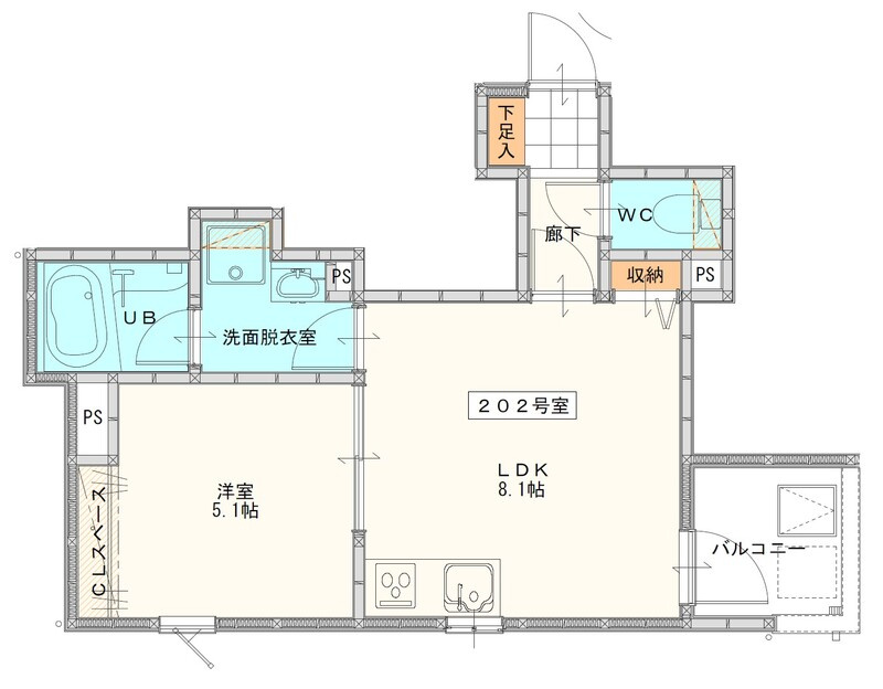 La Kasa野中町【キャッシュバック対象物件】の間取り