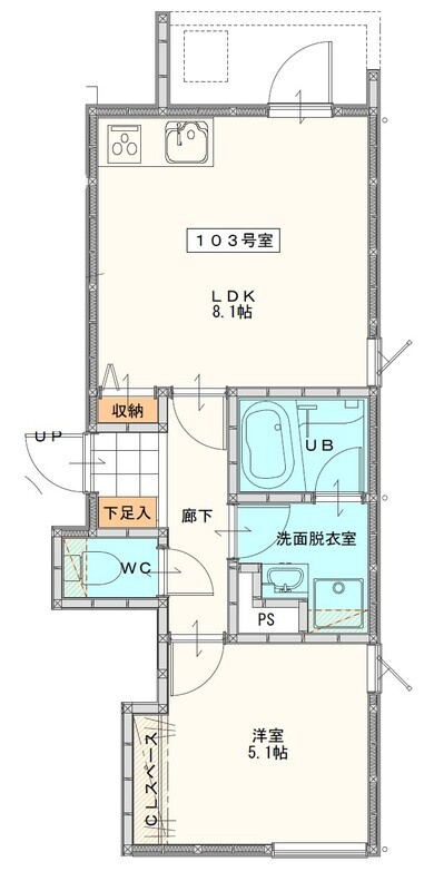 La Kasa野中町【キャッシュバック対象物件】の間取り