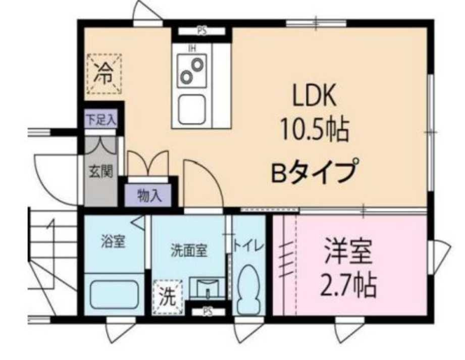 S-BASE駒沢公園　ペット相談　ネット無料　築浅の間取り