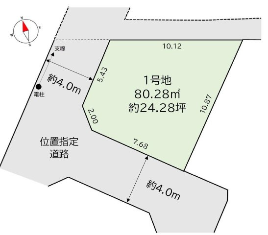 中央線 三鷹駅 15分 売地 武蔵野市関前1丁目の土地図