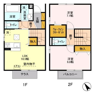 【間取り】 | フローラルコートＧ