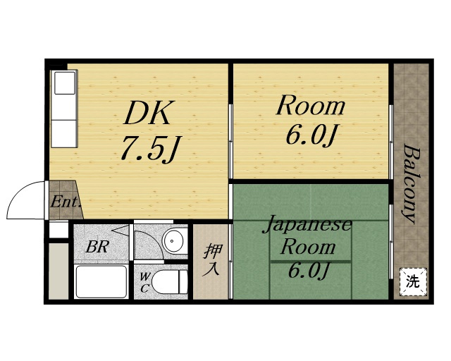 ガーデンハイツ山本の間取り