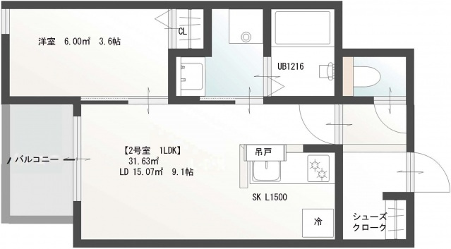 Lien高取の間取り