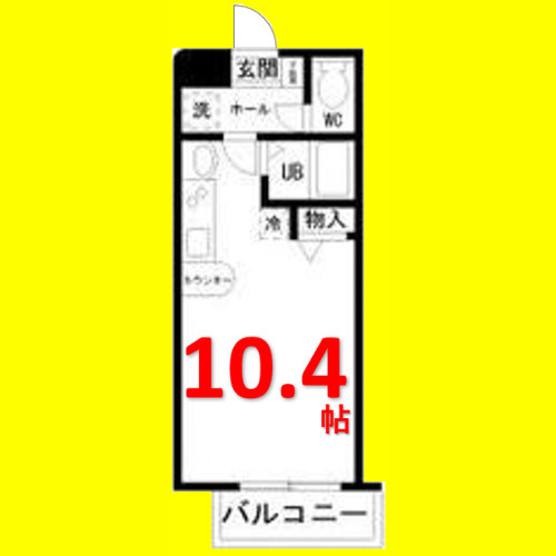 ファンタジア21　名古屋市賃貸　仲介手数料無料の間取り