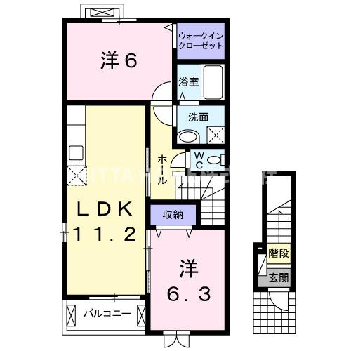 綾部市下八田町中溝のアパート