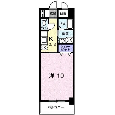 ソレイユＳ１の間取り