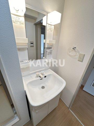 都島北通りマンションの洗面所