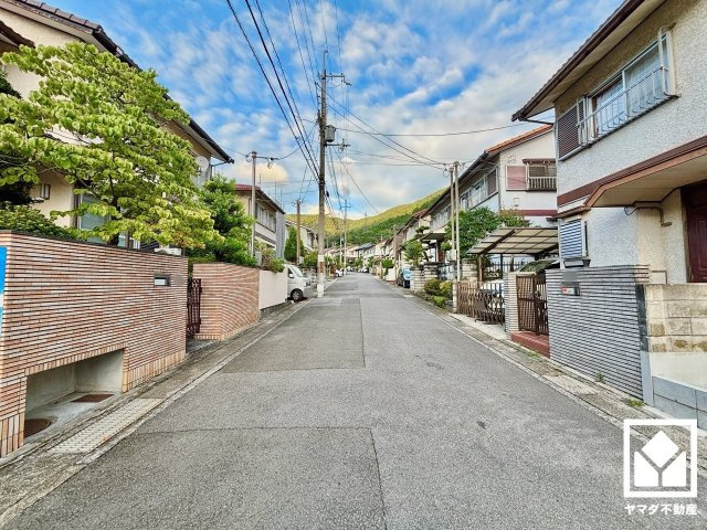 伏見区醍醐柿原町　2期　1号地の前面道路含む現地写真