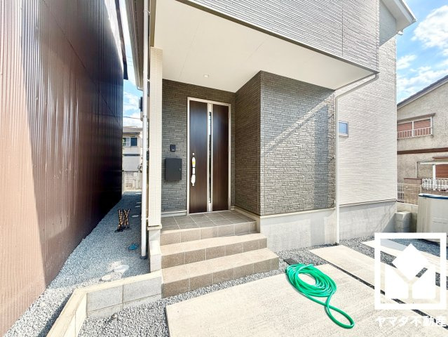 伏見区醍醐柿原町　2期　1号地の玄関|8月21日　現地写真更新