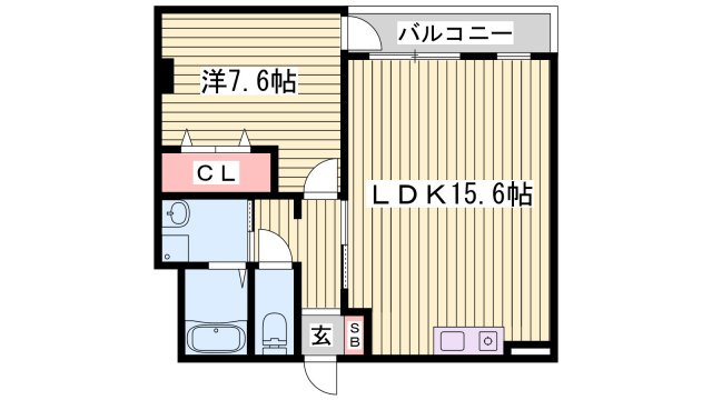 アバントコート明石の間取り