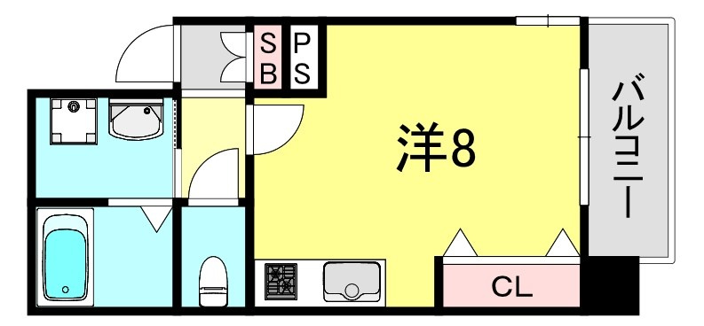ラ・ウェゾン塚本通の間取り