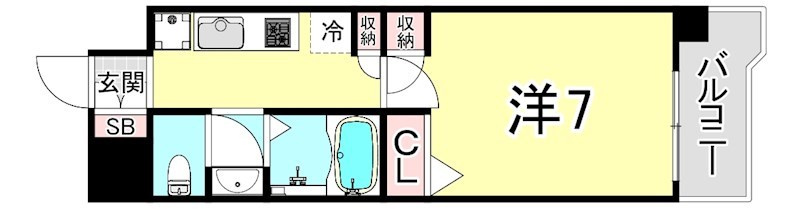 エル・セレーノ武庫川の間取り