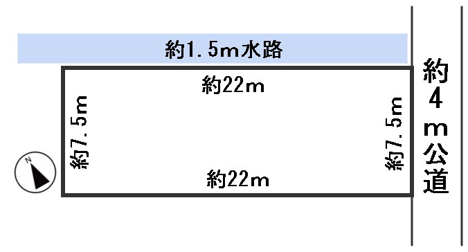 ６６８３０　山県市高木土地の区画図