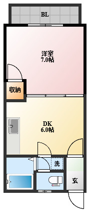 ラルジュ愛宕の間取り