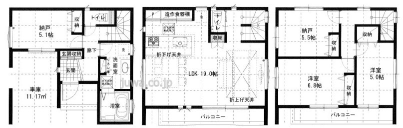 【新築分譲住宅】富士見市鶴瀬西第9期の間取り