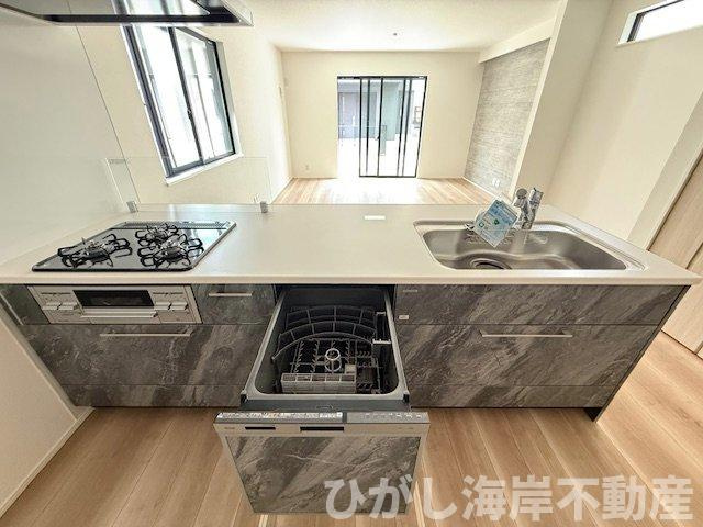 茅ケ崎市松林１丁目　新築戸建　全31区画のキッチン|食洗器付きシステムキッチン