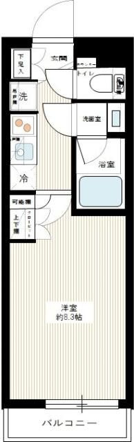 ＡＲＣＯＢＡＬＥＮＯ　ＩＴＡＢＡＳＨＩＳＡＫＵＲＡＧＡＷＡの間取り