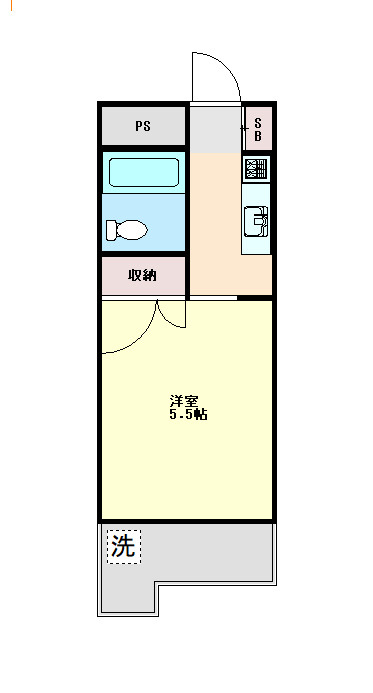 六甲アサヒの間取り