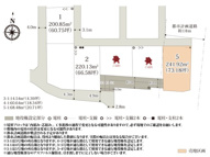 ワイウッドコート伊勢崎市曲輪町第1期【建築条件無し売地】の画像